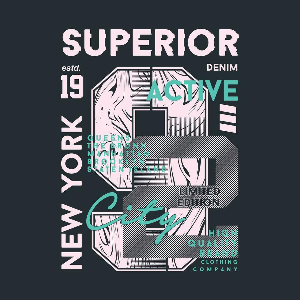 Nouveau york ville graphique, typographie vecteur, t chemise conception, illustration, bien pour décontractée style vecteur