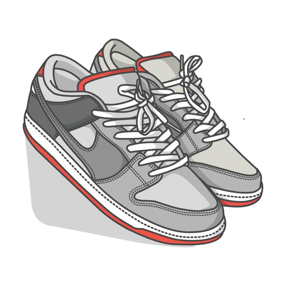 baskets conception avec côté angle. sport des chaussures . vecteur