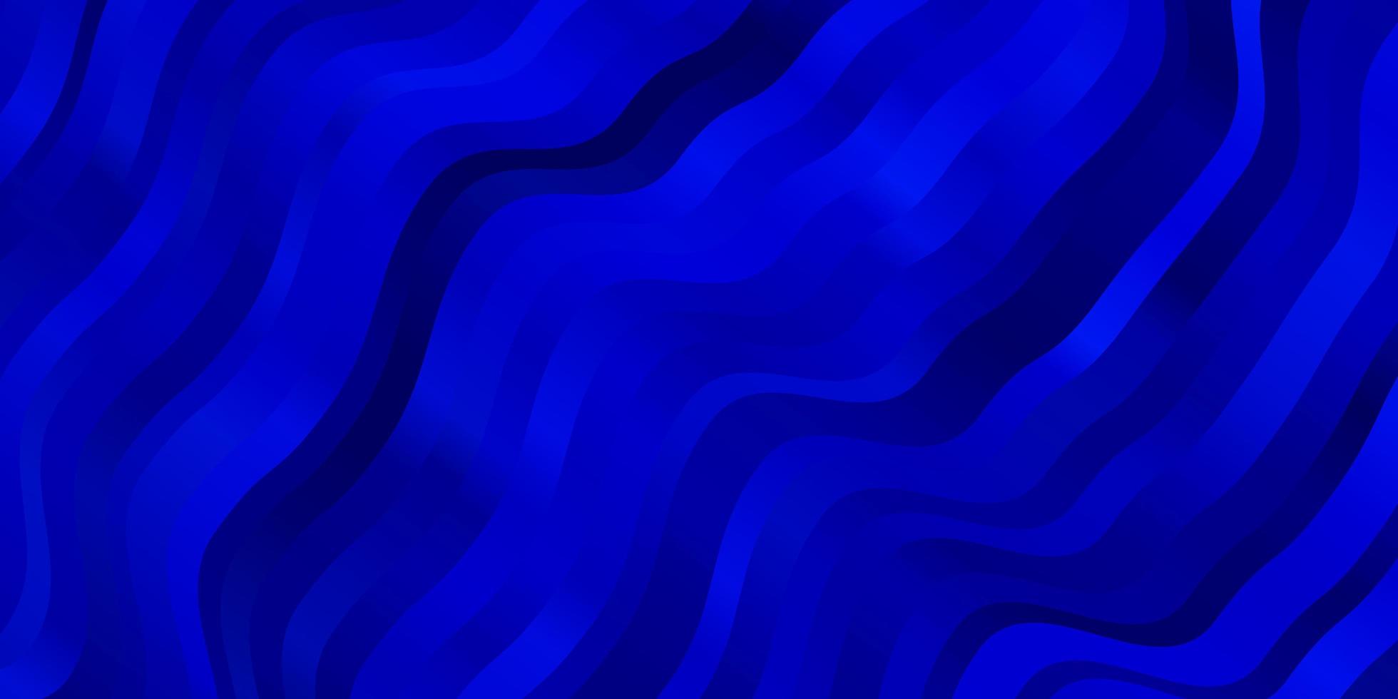 motif vectoriel bleu foncé avec des courbes illustration colorée avec motif de lignes courbes pour les publicités publicitaires