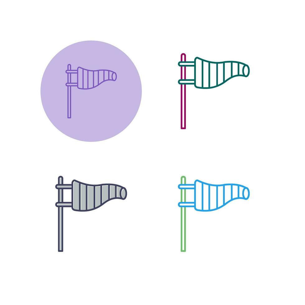 icône de vecteur de signe de vent
