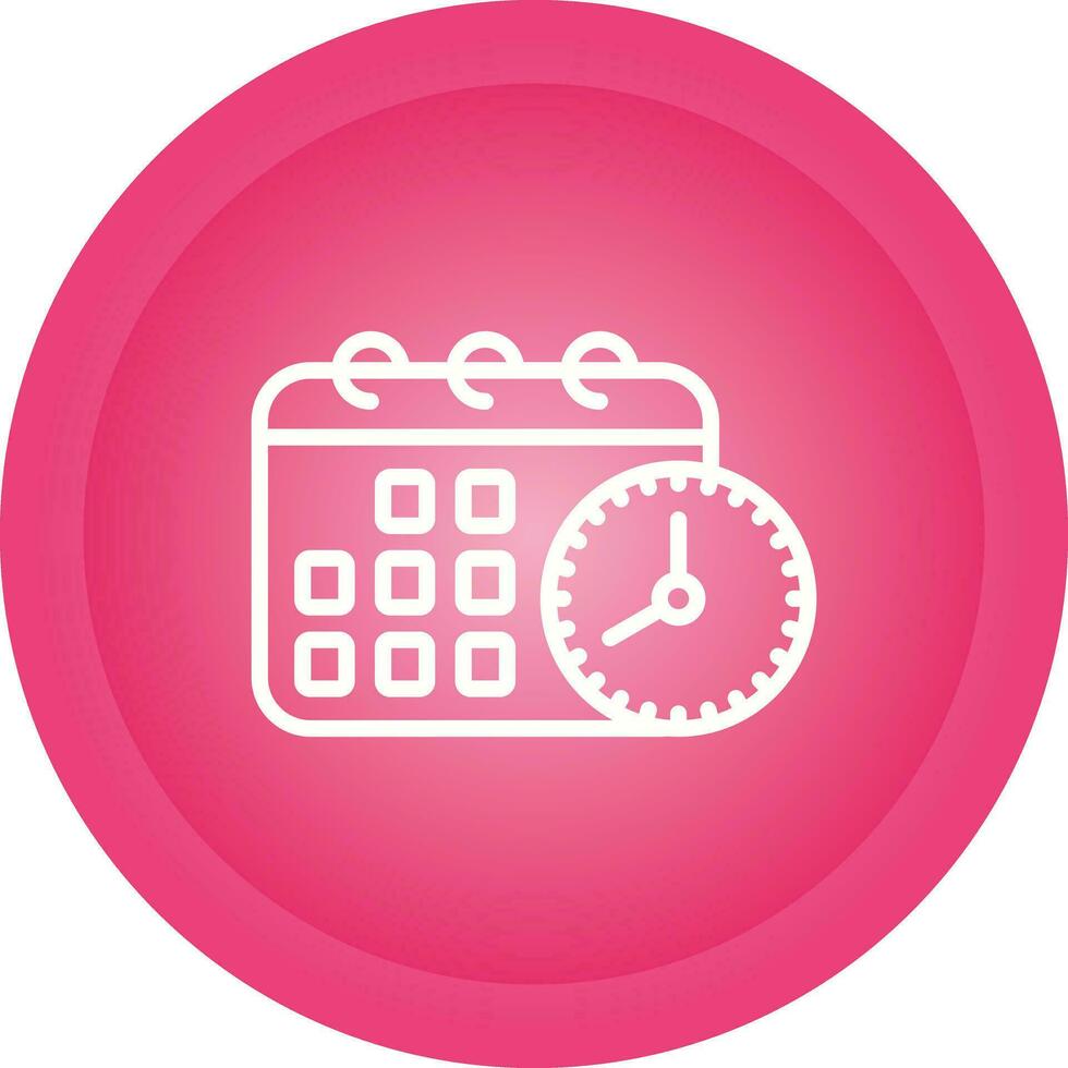 calendrier avec icône vecteur horloge