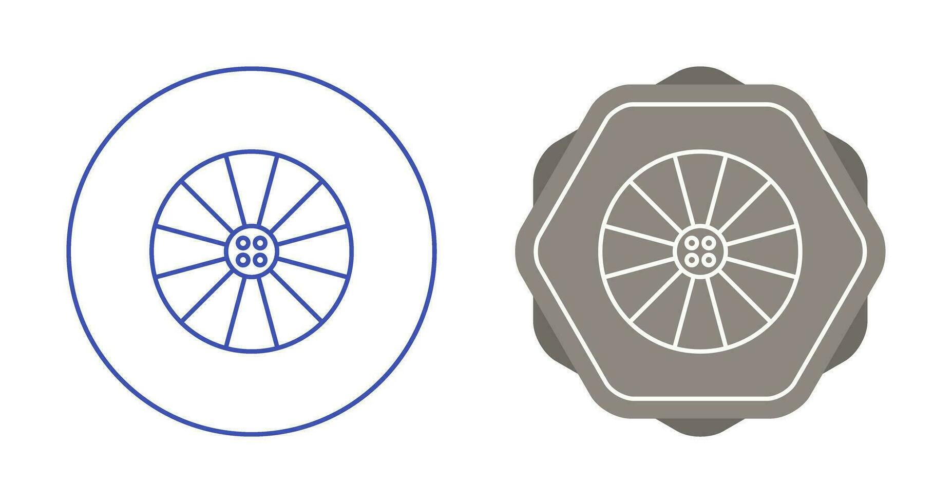 icône de vecteur de roue