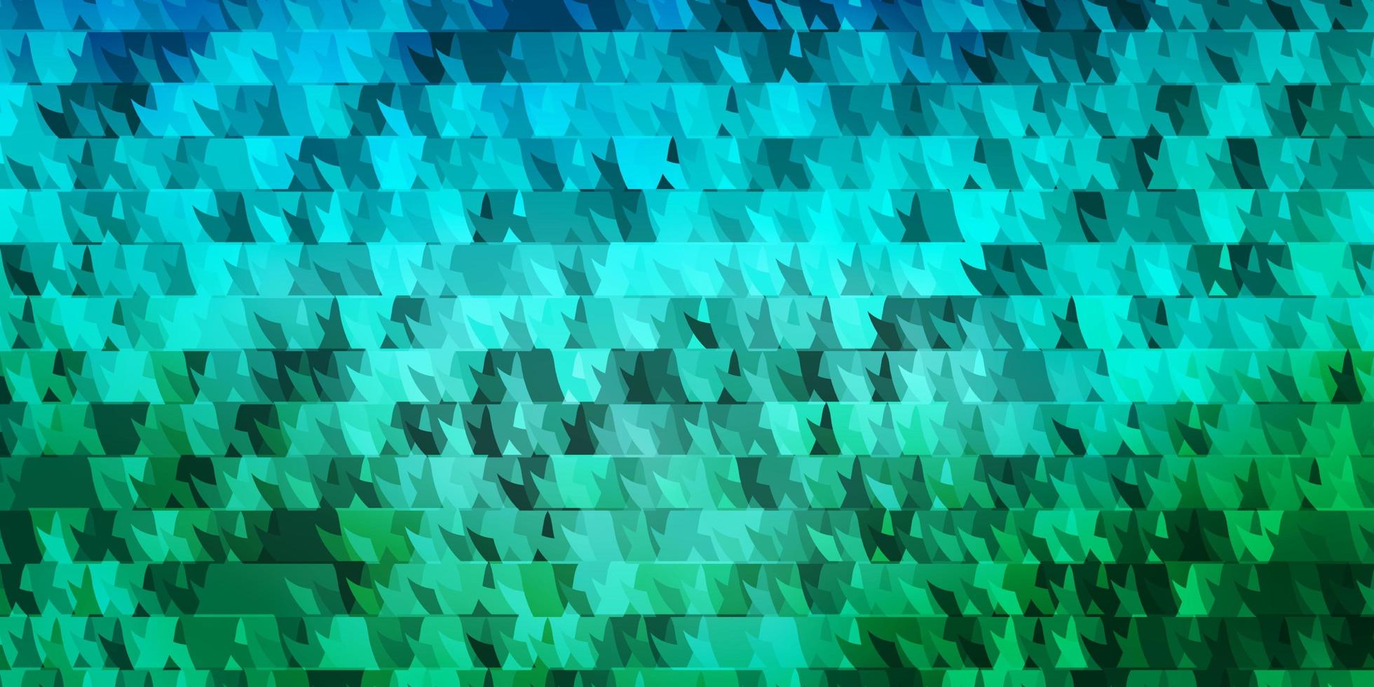 texture vecteur vert bleu clair avec des triangles de lignes