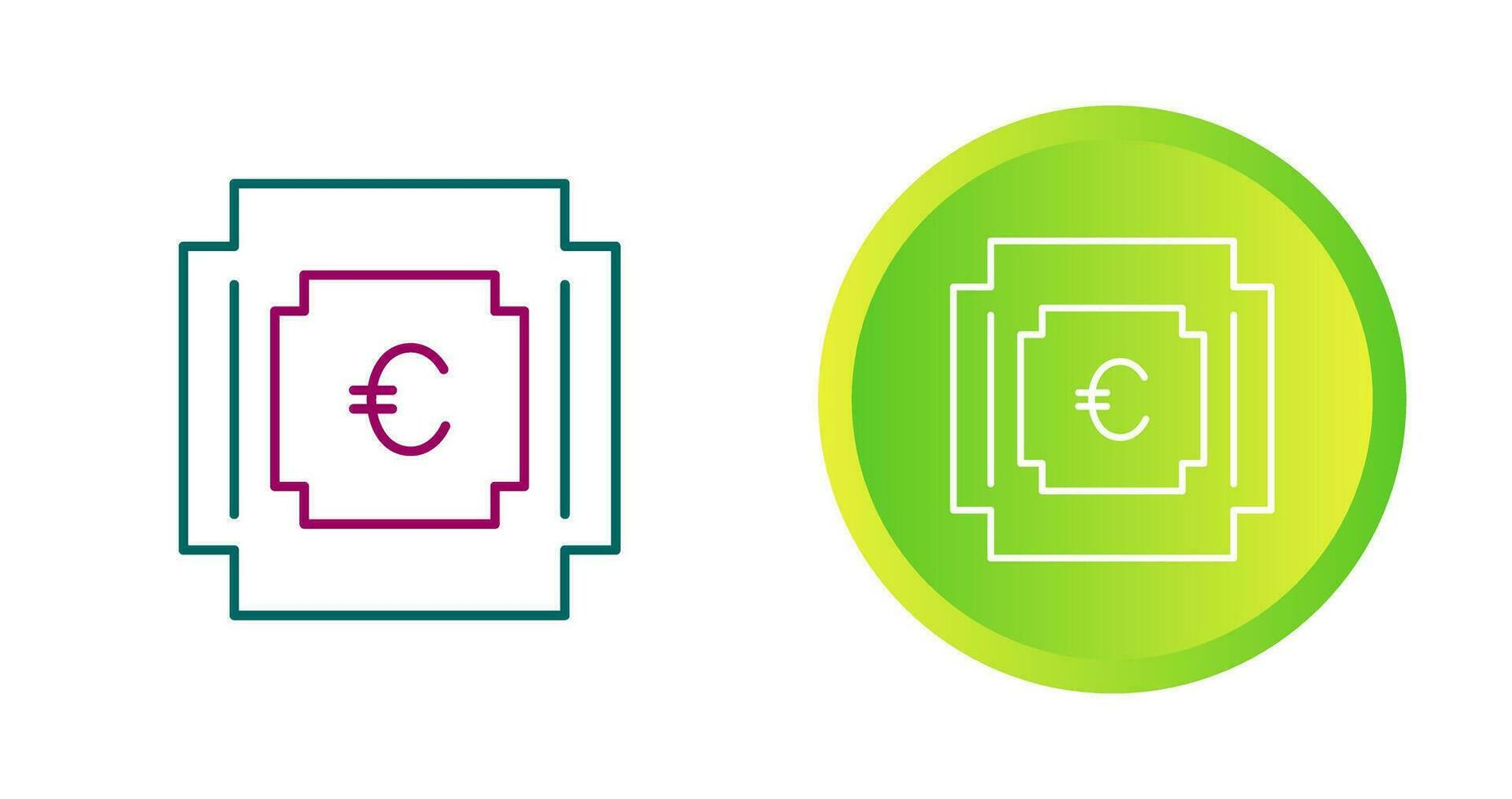 icône de vecteur symbole euro