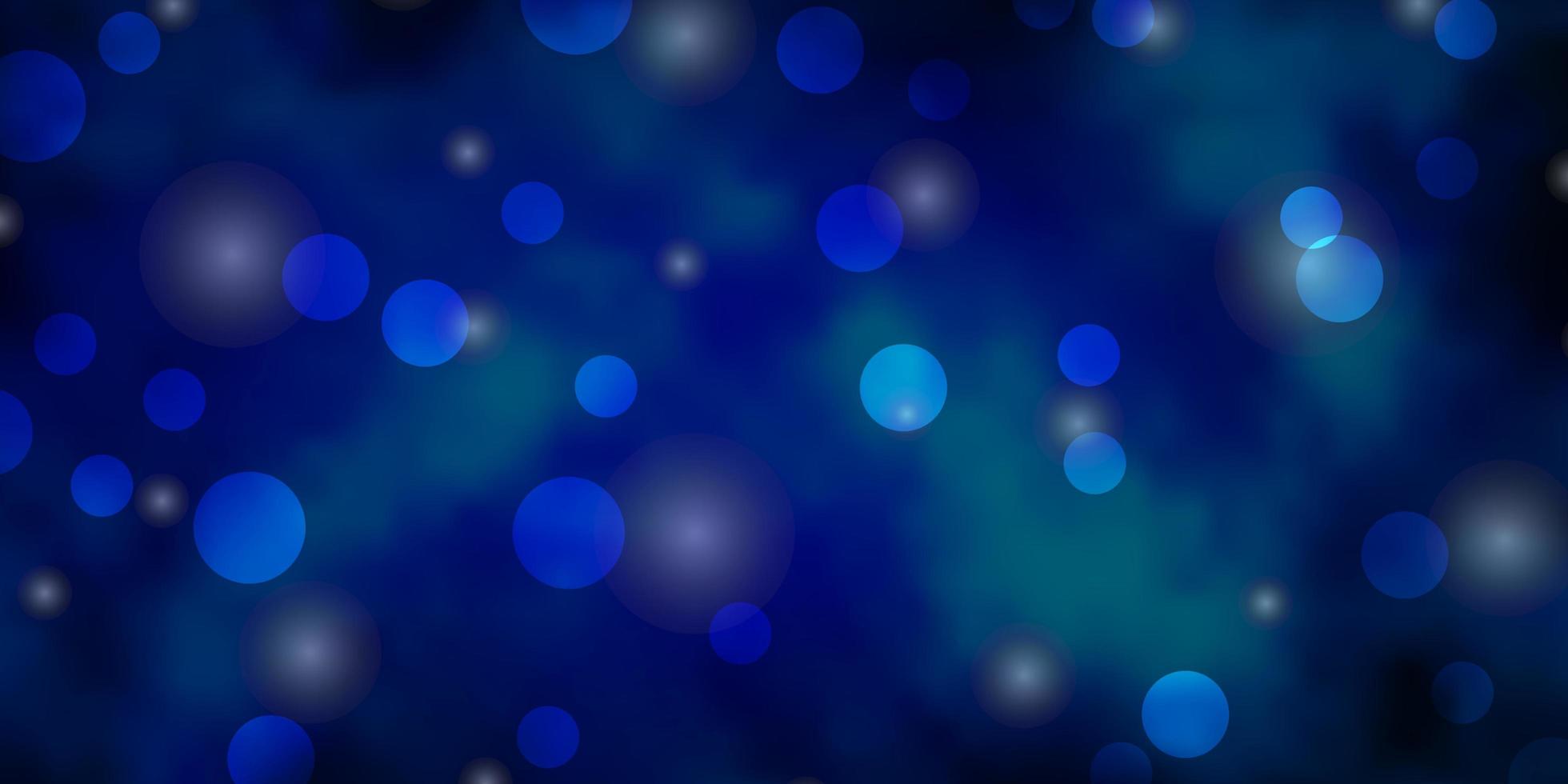 fond de vecteur bleu clair avec des étoiles de cercles