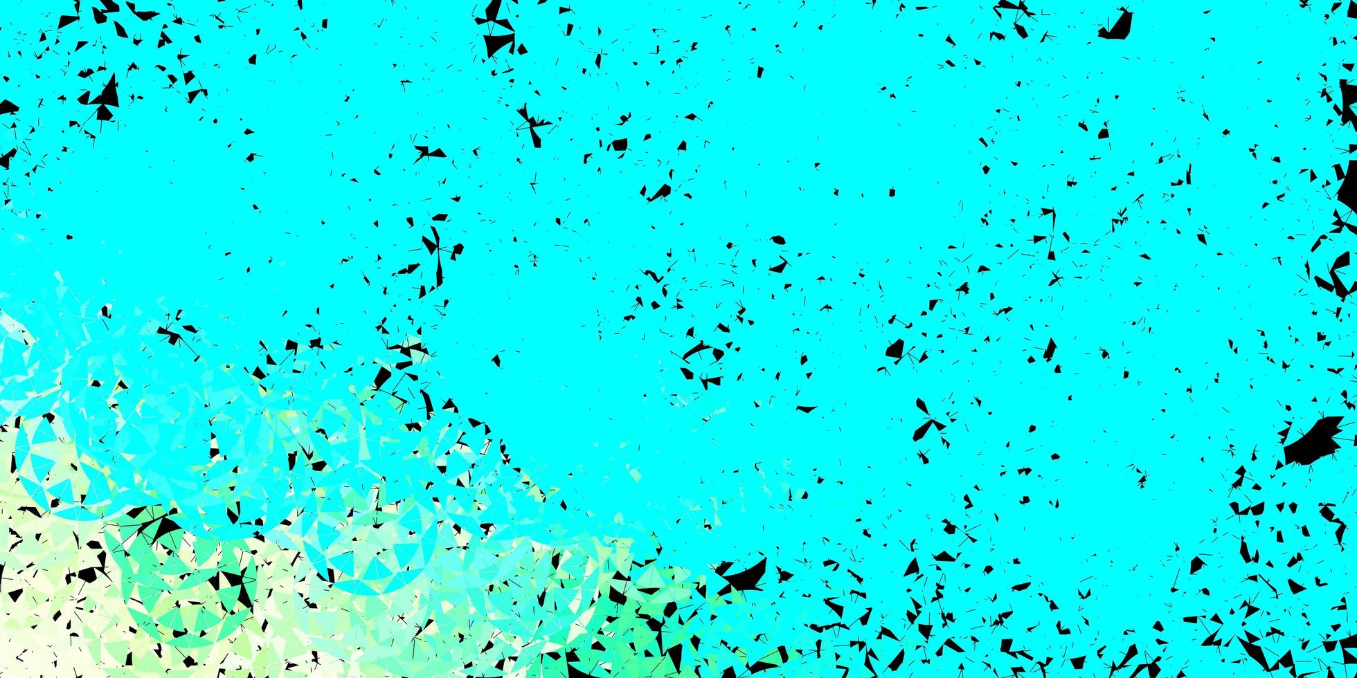 toile de fond de vecteur vert bleu clair avec des lignes de triangles
