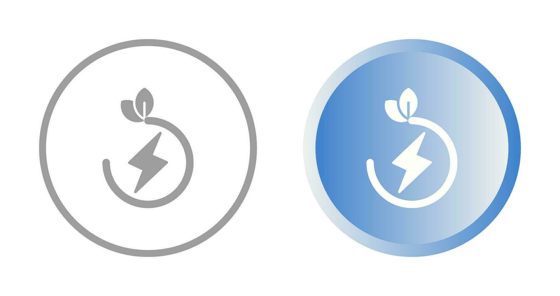 icône de vecteur d'énergie écologique