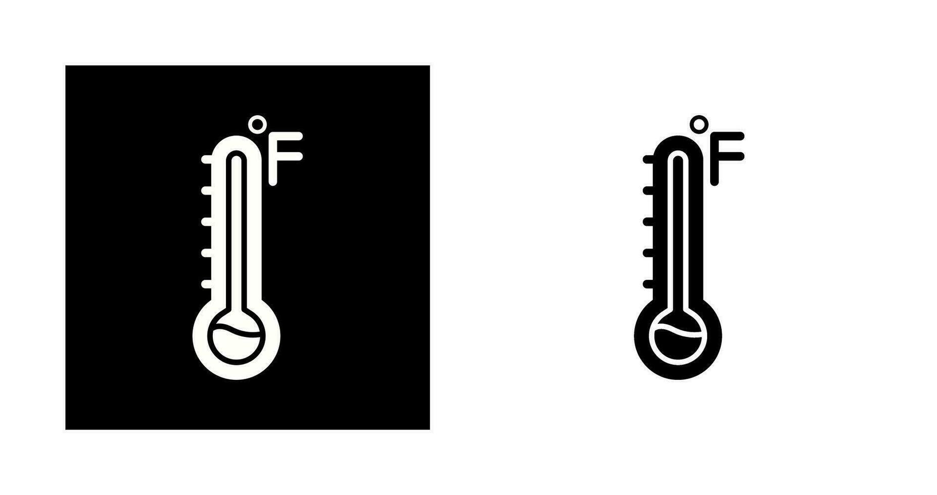 icône de vecteur fahrenheit