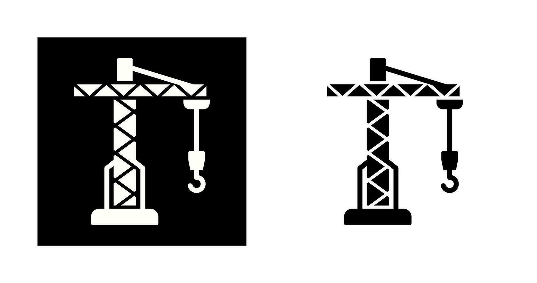 icône de vecteur de grue