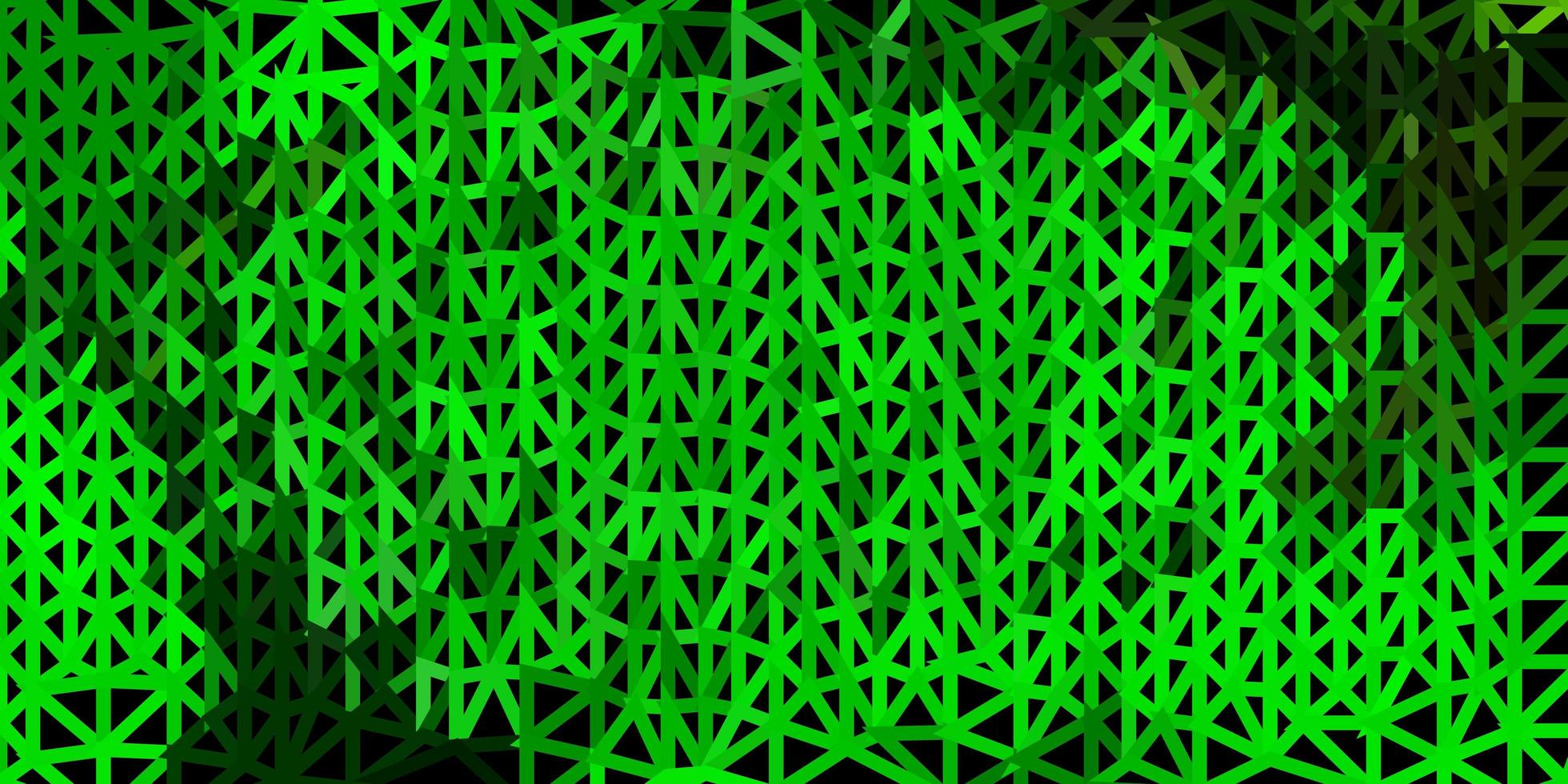 modèle de mosaïque triangle vecteur jaune vert clair