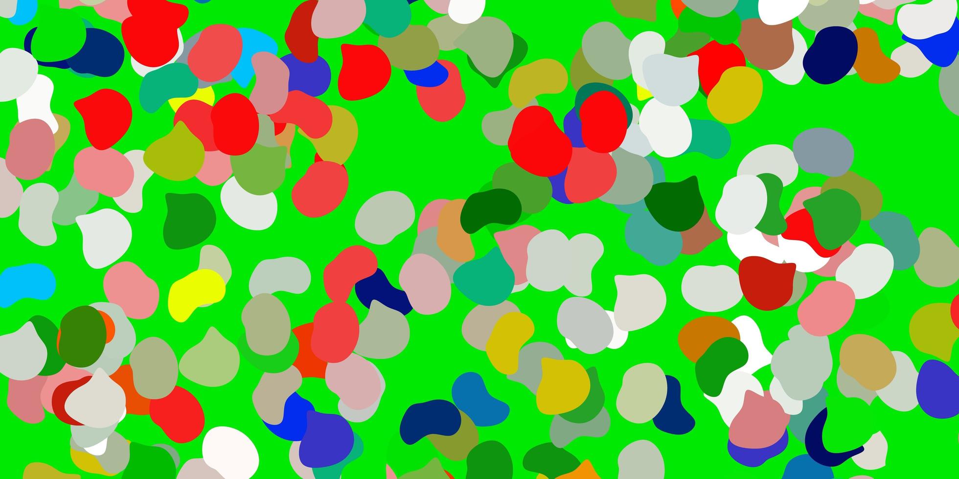 motif vectoriel multicolore léger avec des formes abstraites