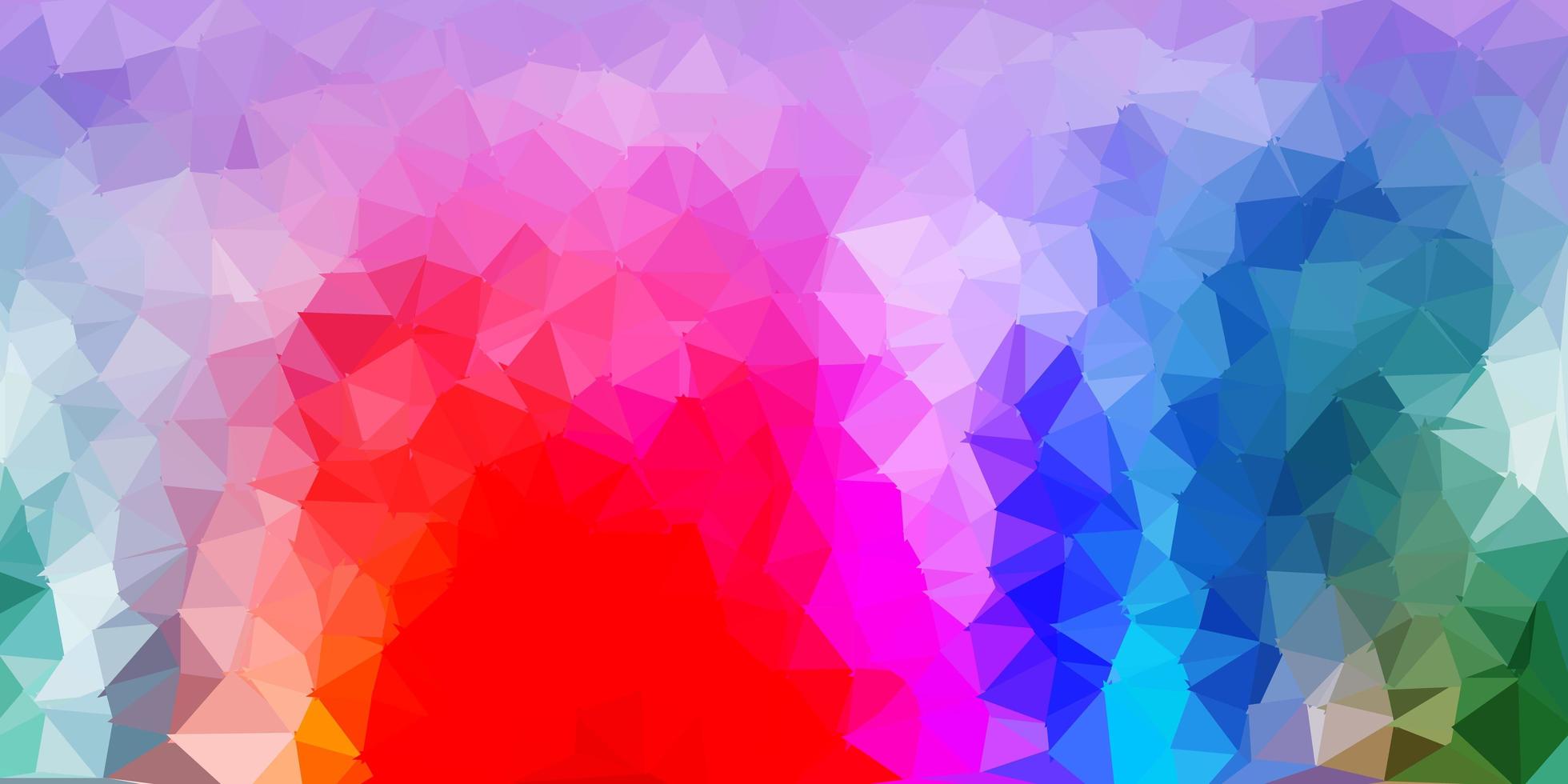 conception de polygone dégradé vectoriel multicolore léger