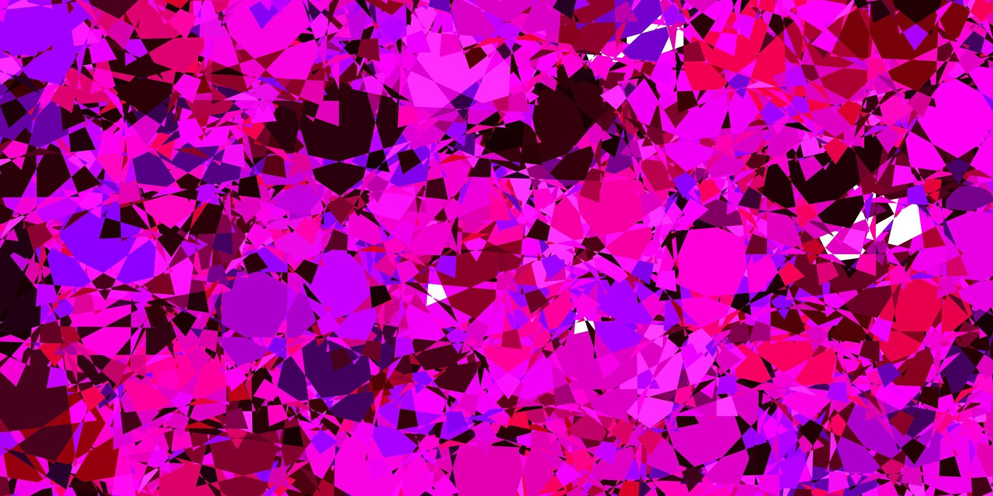 texture vecteur rose violet foncé avec des triangles aléatoires