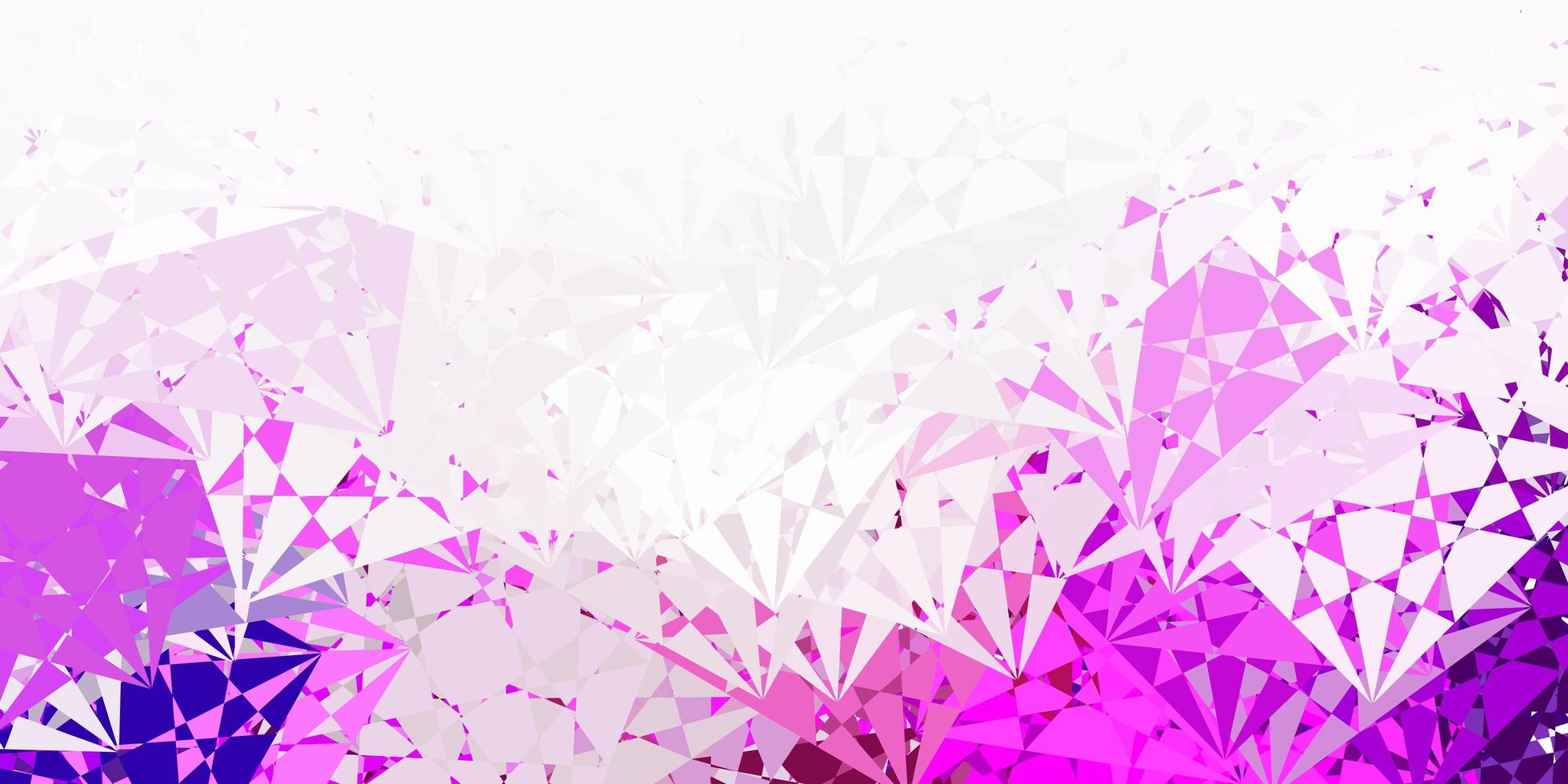 modèle vectoriel rose violet clair avec des formes triangulaires