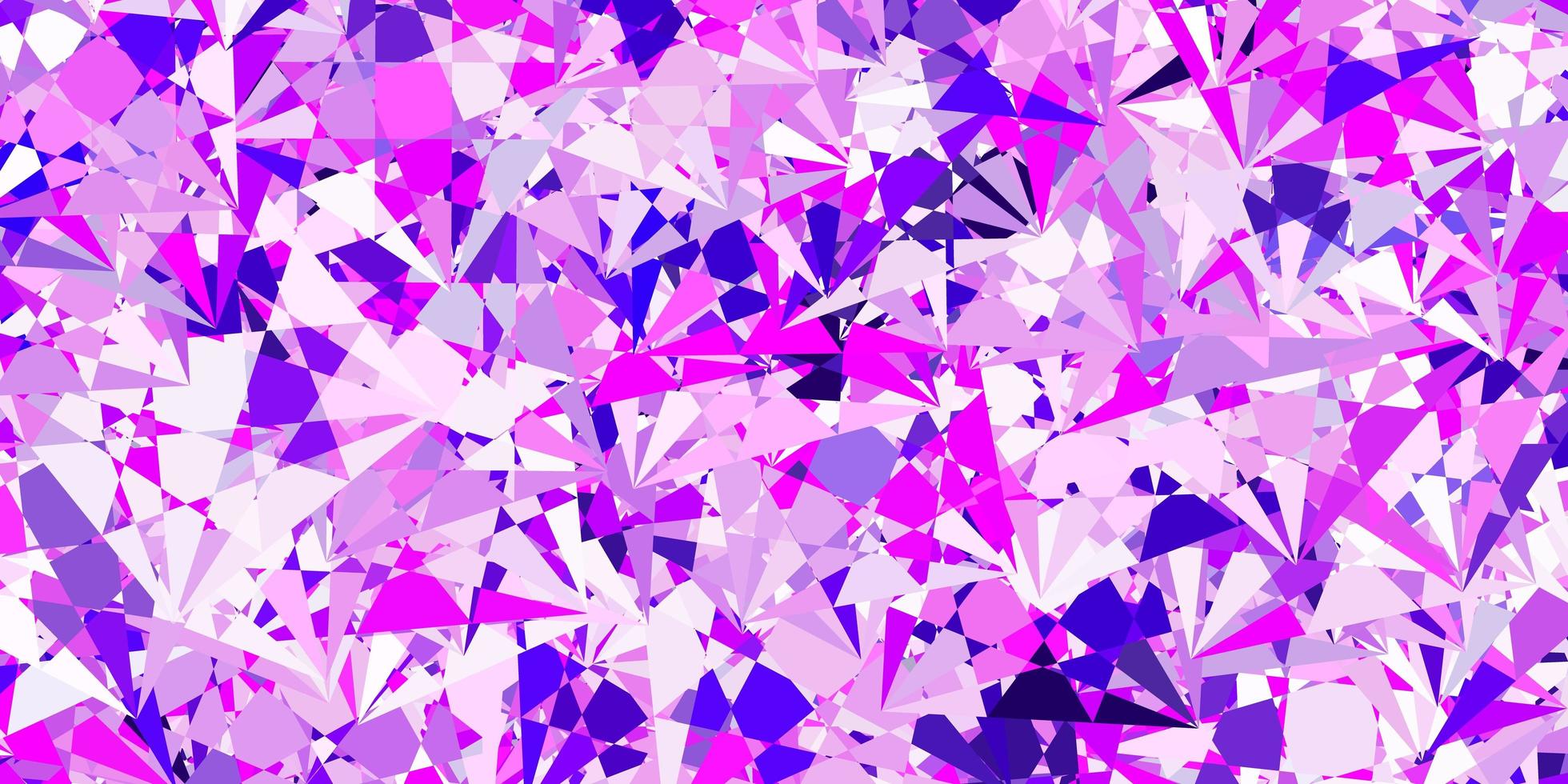 modèle vectoriel rose violet clair avec des formes triangulaires