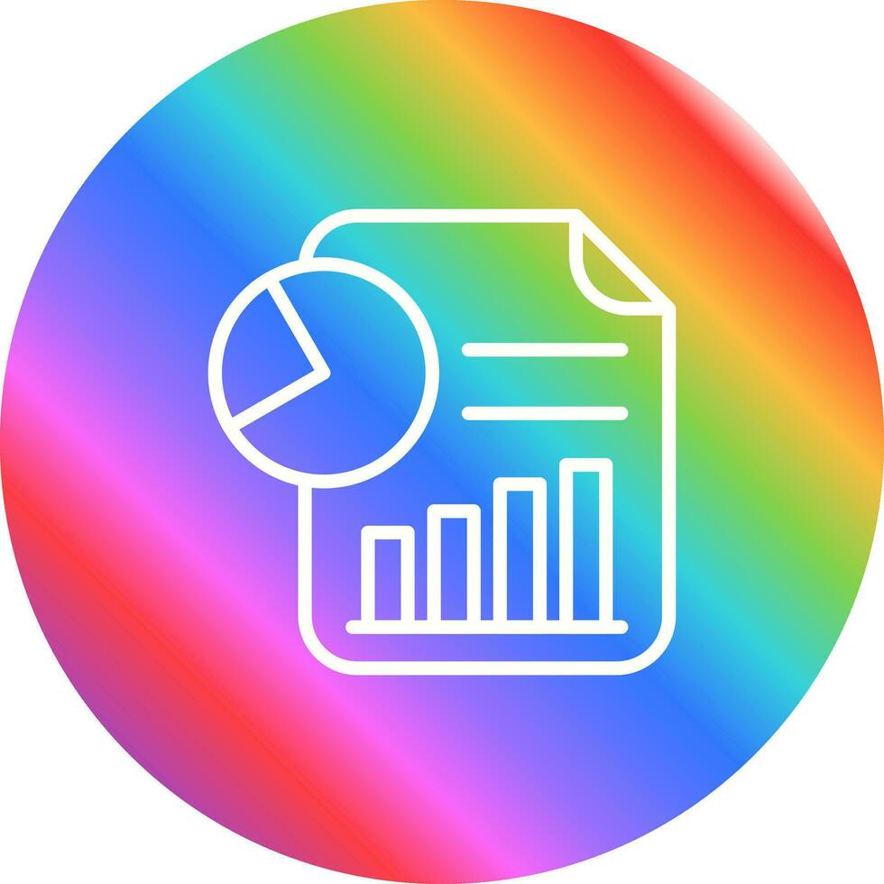 analytique rapport vecteur icône