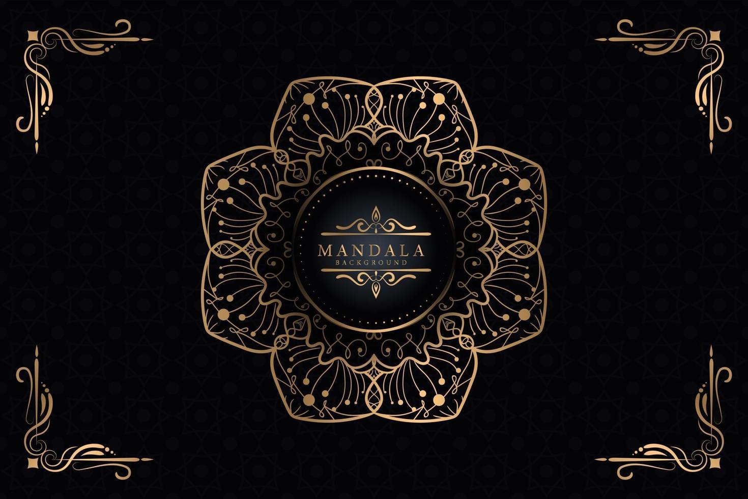 fond de mandala de luxe pour la couverture du livre, vecteur premium d'invitation de mariage