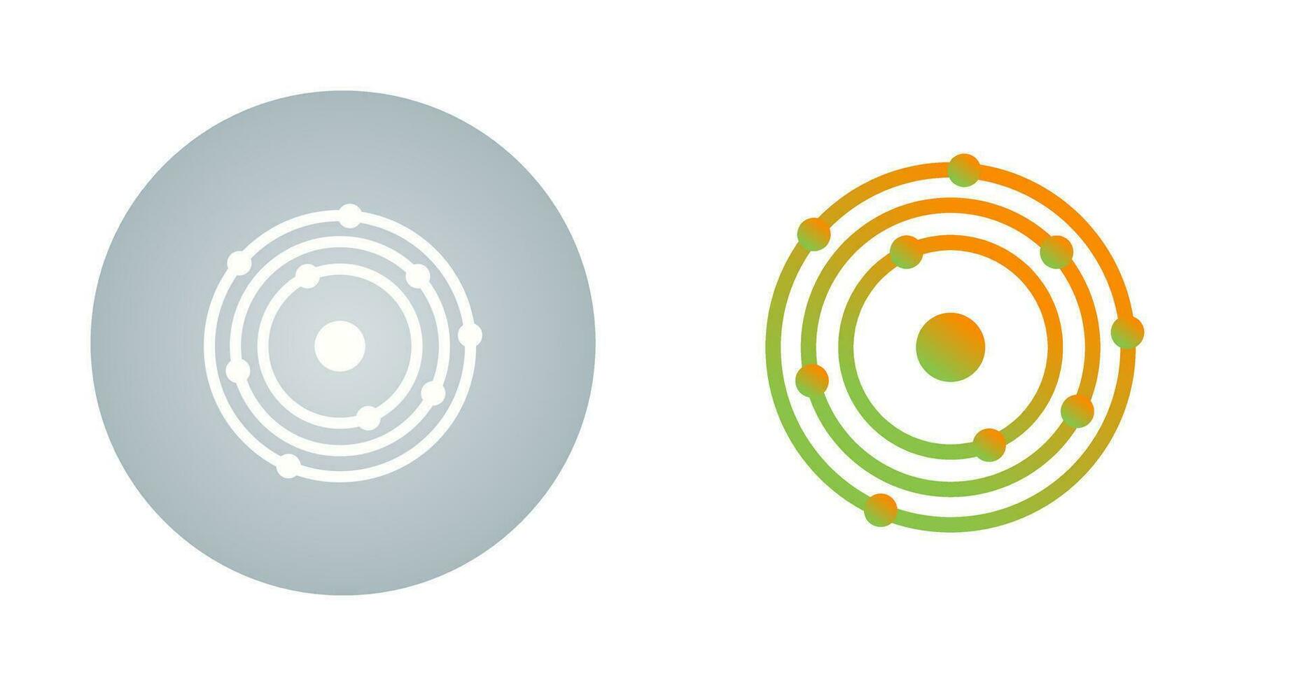 icône de vecteur de structure atomique