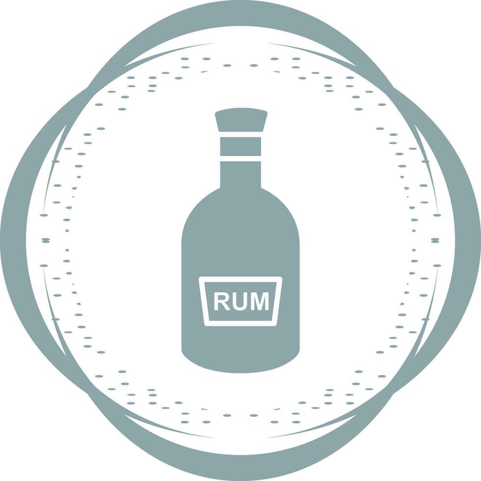 bouteille d'icône de vecteur de rhum