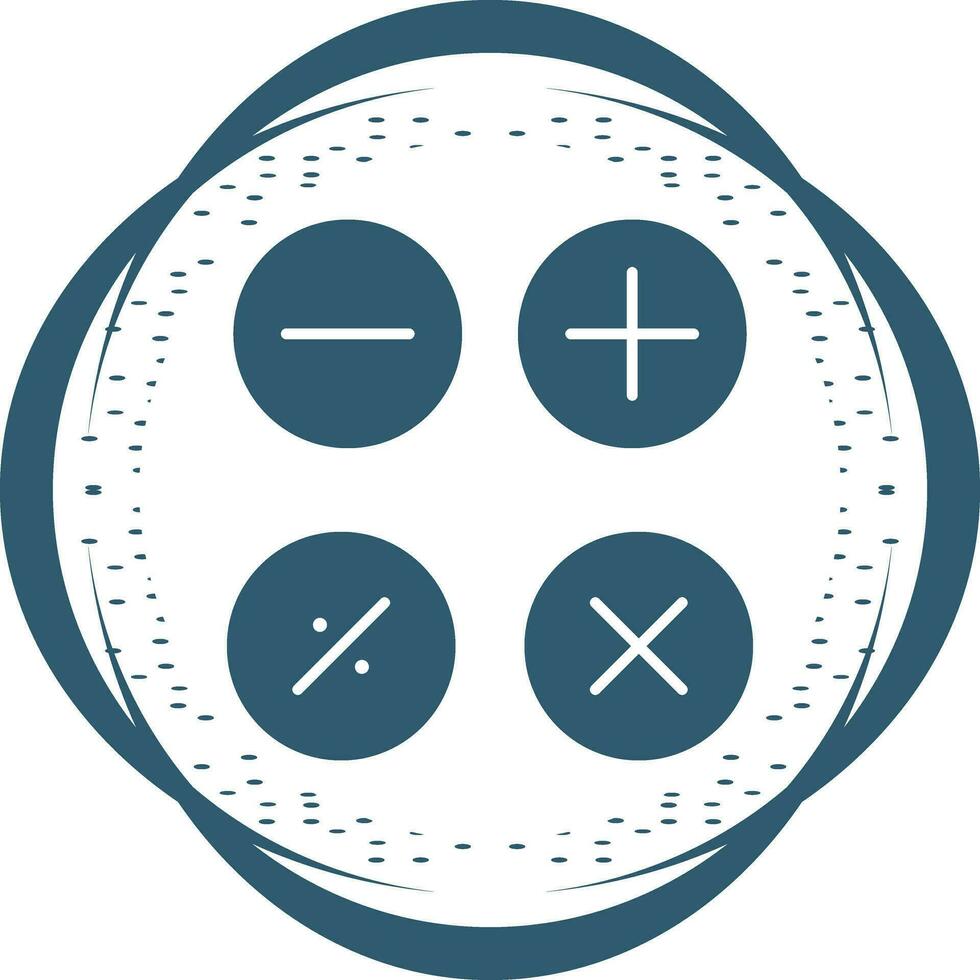 icône de vecteur de symboles mathématiques