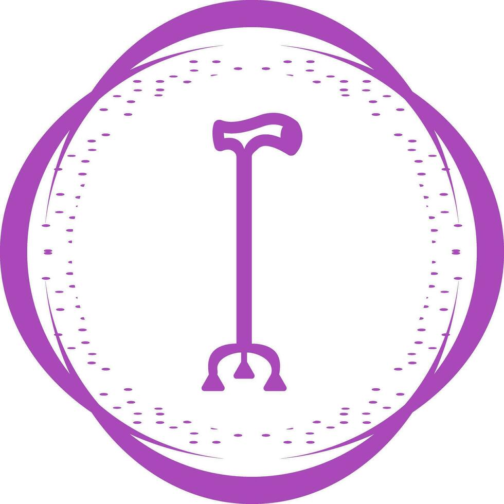 icône de vecteur de bâton de marche