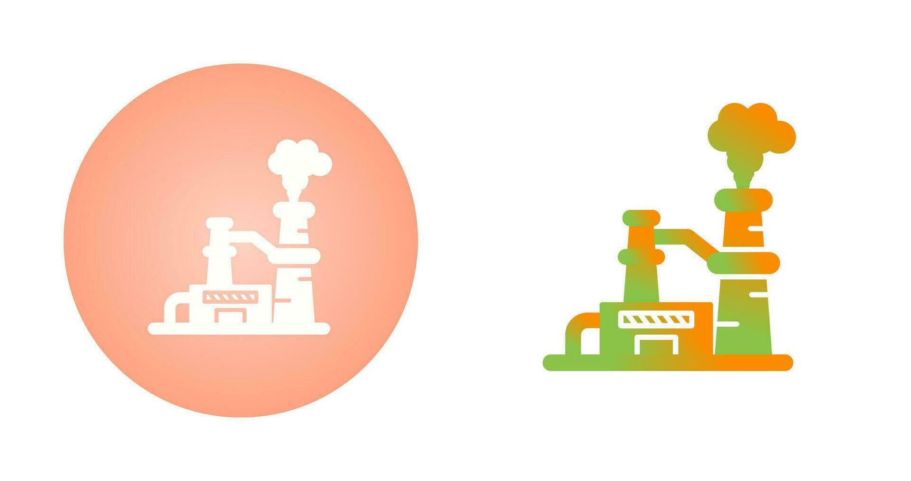 icône de vecteur de centrale nucléaire