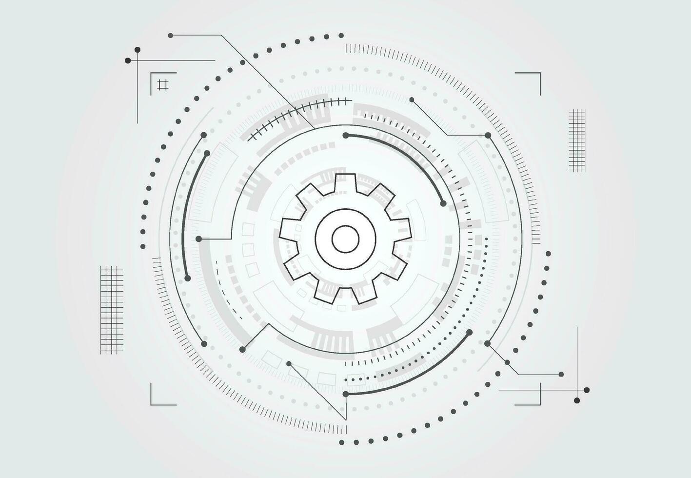 conception d'arrière-plan futuriste de la technologie cybernétique. circuit imprimé numérique abstrait. illustration vectorielle vecteur