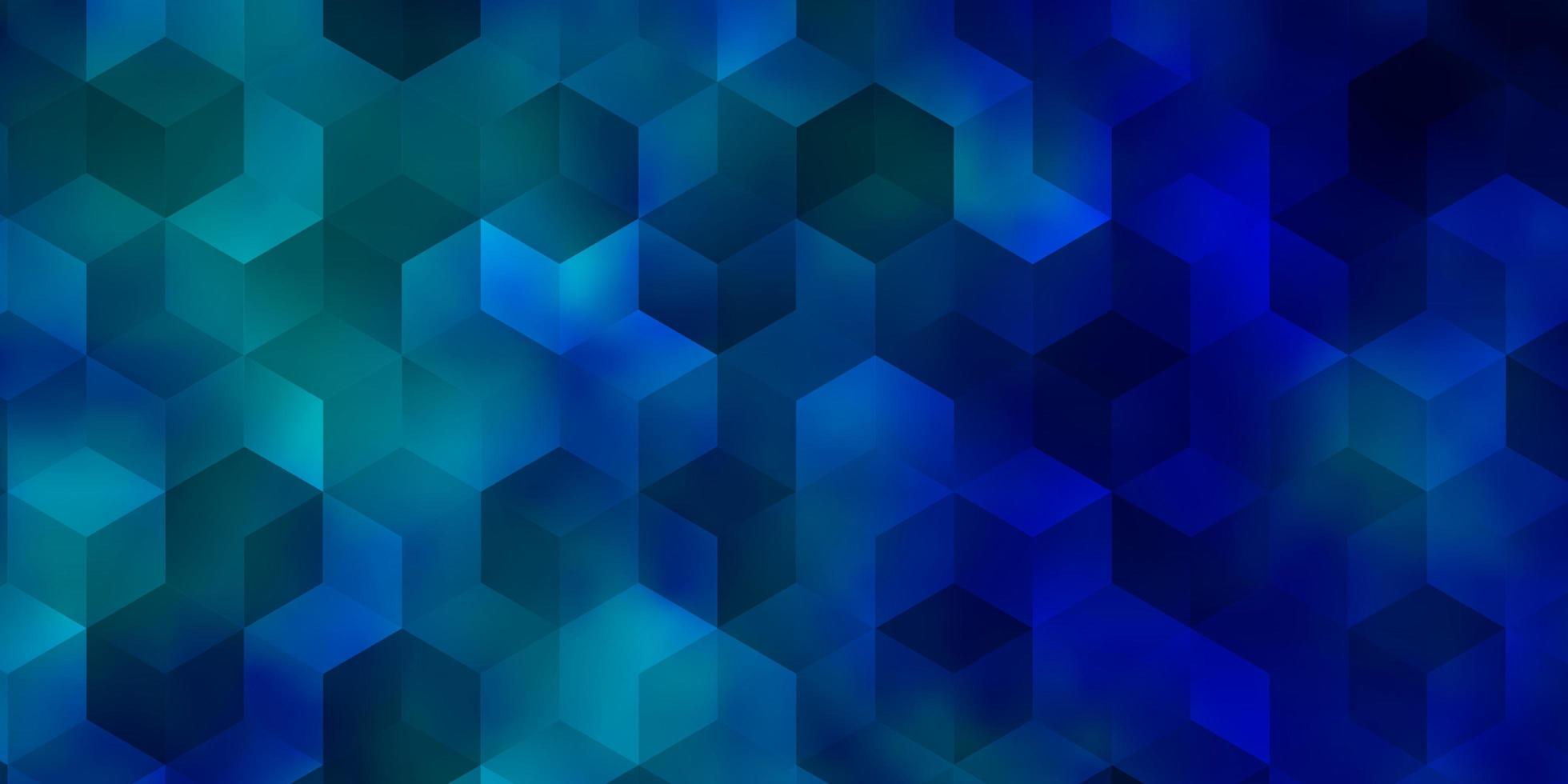 motif vectoriel bleu clair avec des hexagones colorés