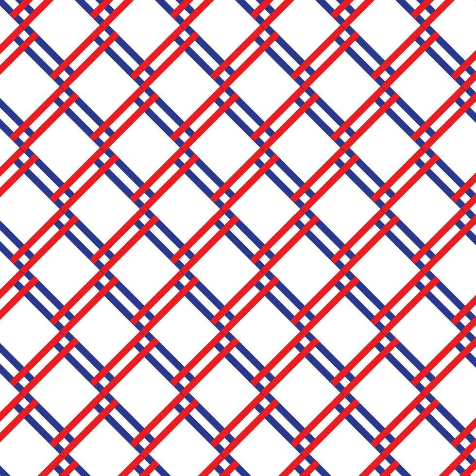 abstrait géométrique rouge bleu double ligne diagonale modèle, parfait pour arrière-plan, fond d'écran vecteur