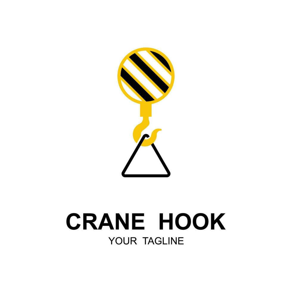 grue crochet logo illustration conception vecteur