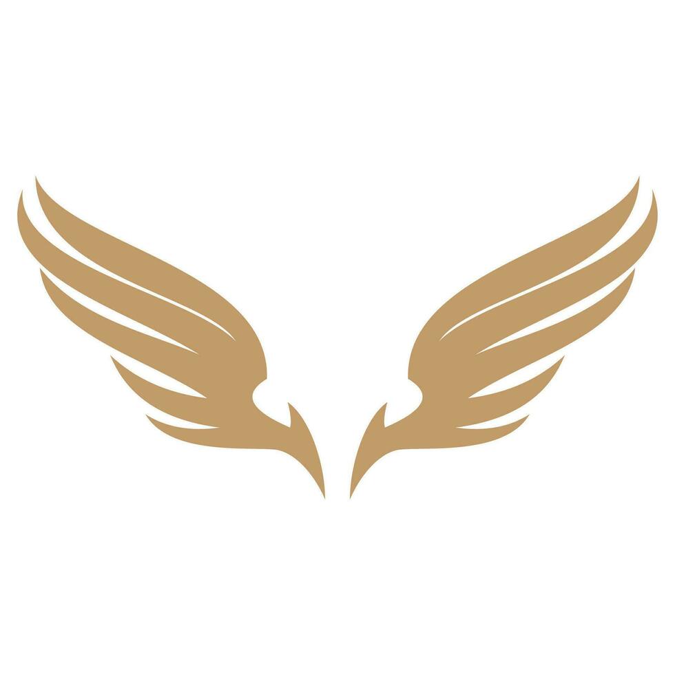 oiseau ailes illustration logo. vecteur
