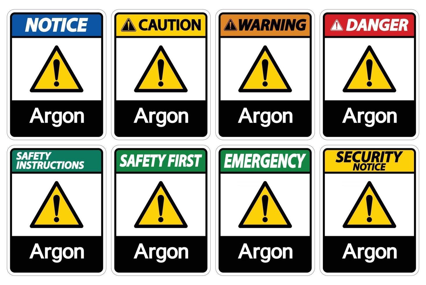 Signe de symbole argon isoler sur fond blanc, illustration vectorielle eps.10 vecteur