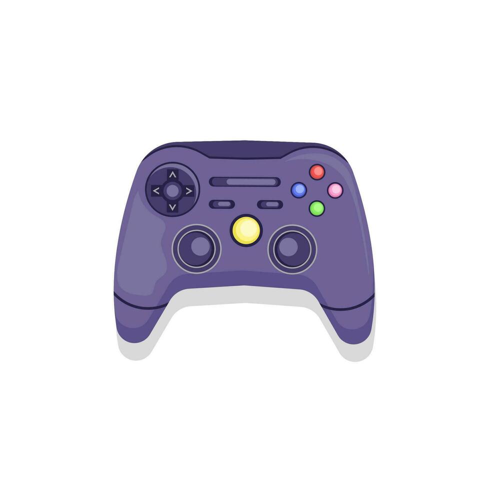 vecteur illustration de une Jeu manette sur une blanc Contexte adapté pour ornemental affiches, logos, et plus