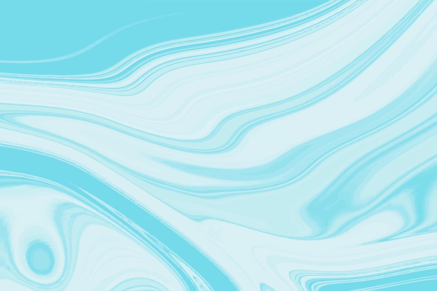 océan abstrait art de luxe marbre le style intègre un tourbillon de marbre très belle illustration vectorielle de peinture bleu clair vecteur