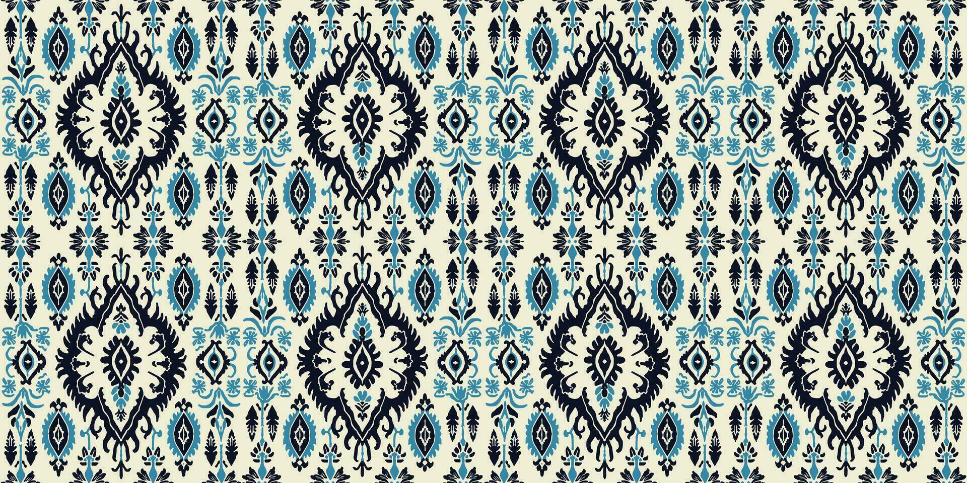 sans couture batik motif, sans couture tribal batik modèle, et sans couture coloré modèle ressembler ethnique bohème, aztèque, et ikat styles.designed pour utilisation dans papier peint, tissu, rideau, tapis, batik broderie vecteur