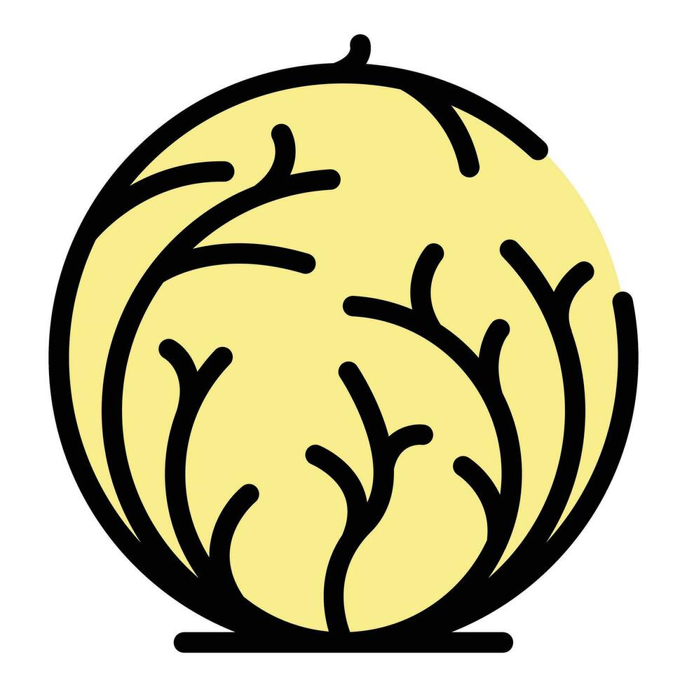 tumbleweed buisson icône vecteur plat