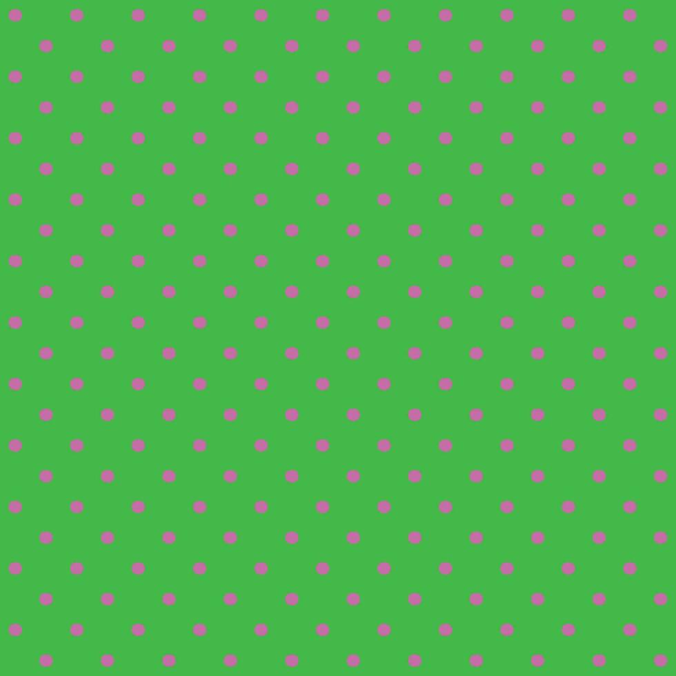 rose et vert sans couture polka point modèle vecteur