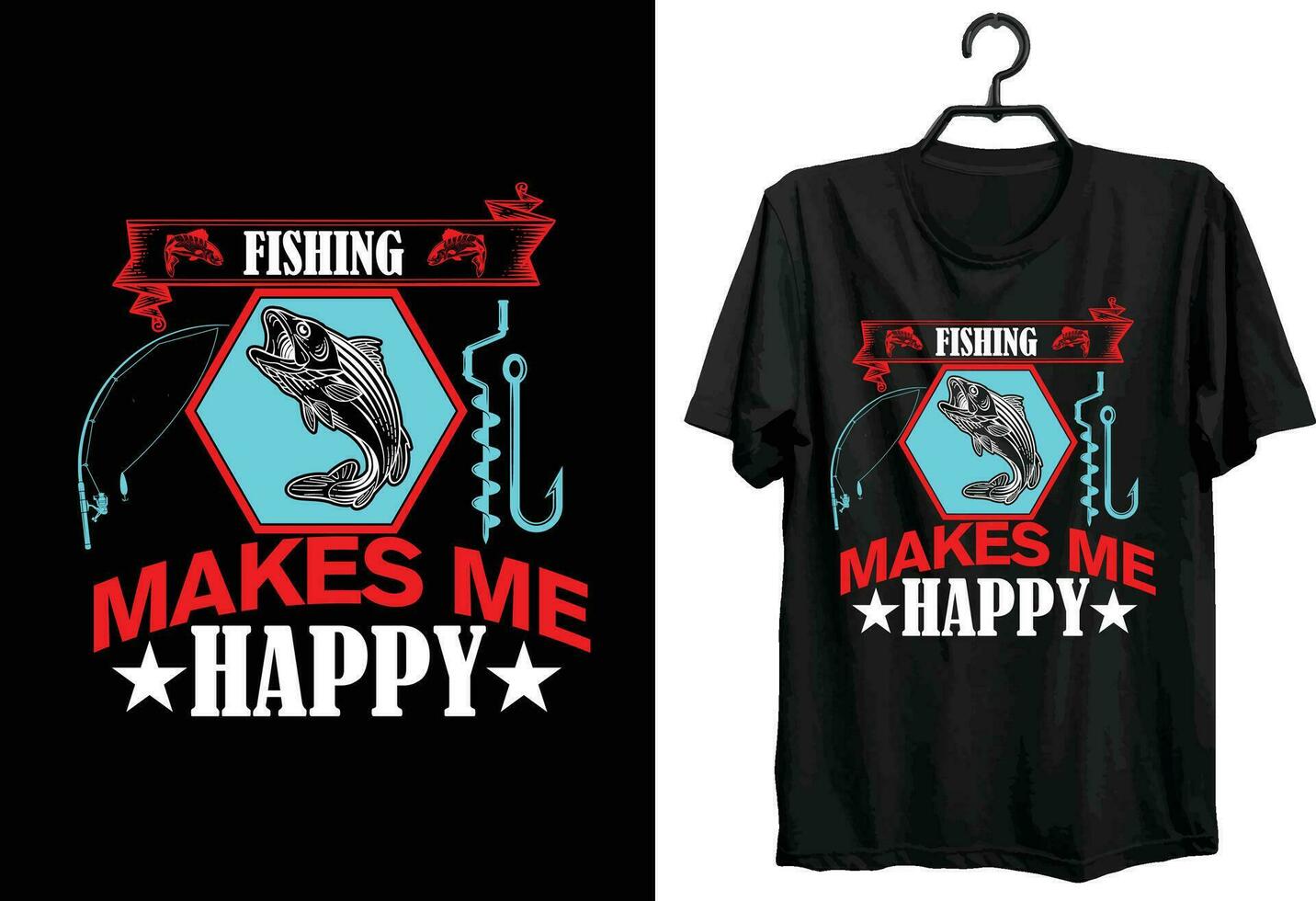 pêche T-shirt conception. typographie, coutume, vecteur T-shirt conception. monde pêche tournoi T-shirt conception