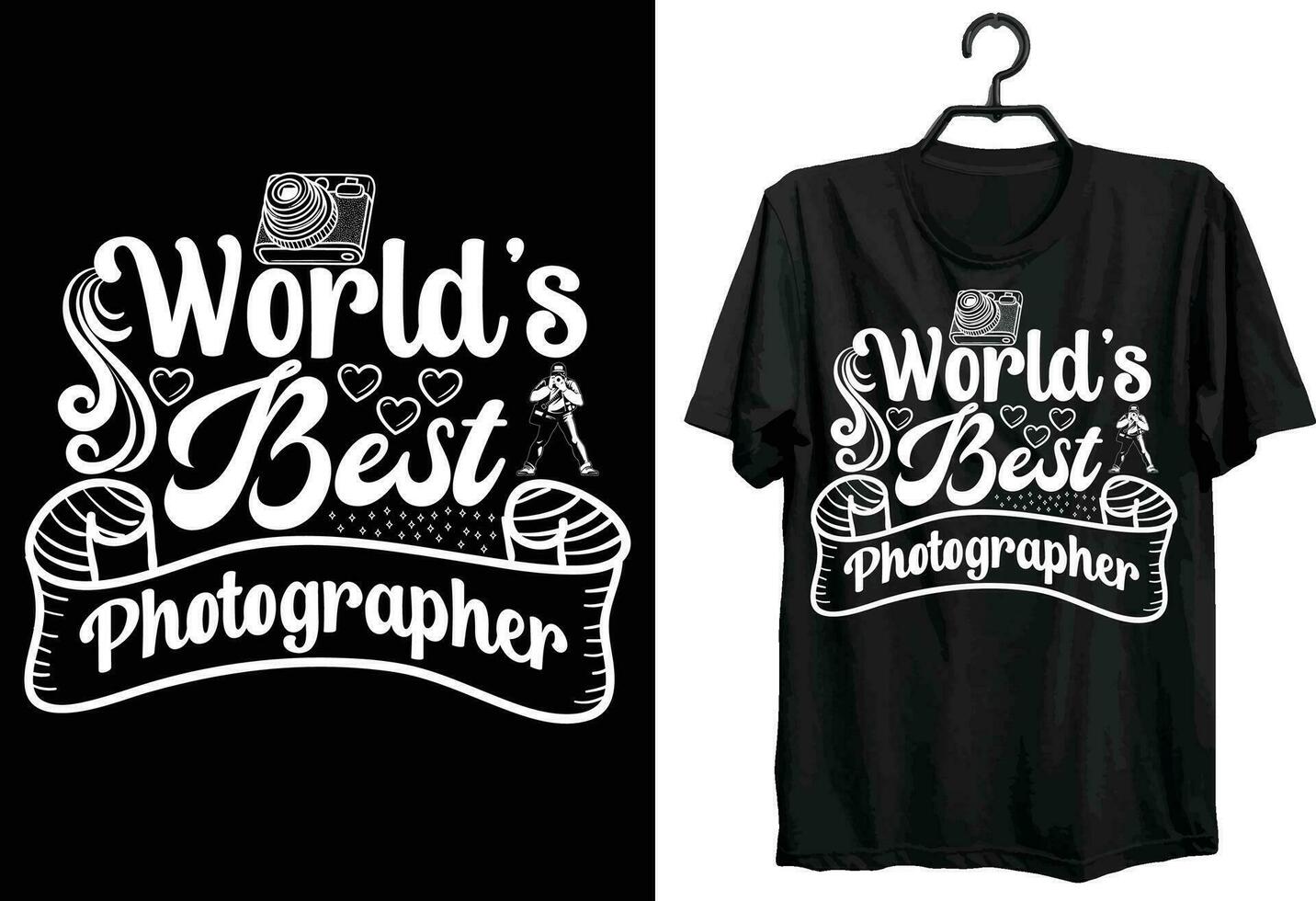 monde la photographie journée T-shirt conception. marrant cadeau photographe T-shirt conception. coutume, typographie, et vecteur T-shirt conception