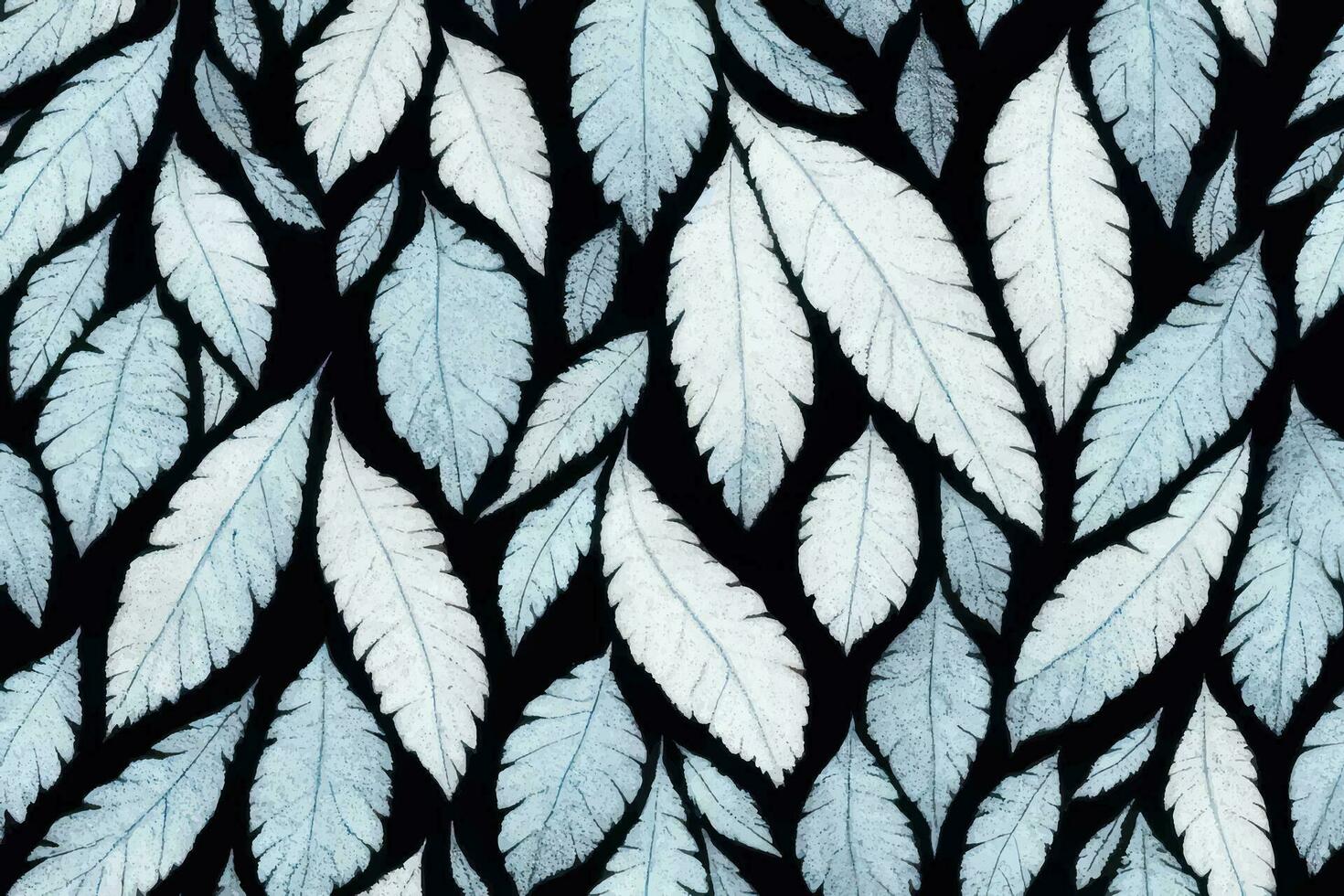 sans couture attacher colorant branché interminable ornement botanique illustration textile jardin mode ogee été vecteur coloré magnifique dessin interminable ornemental l'ethnie Bande , chute feuilles bleu doux