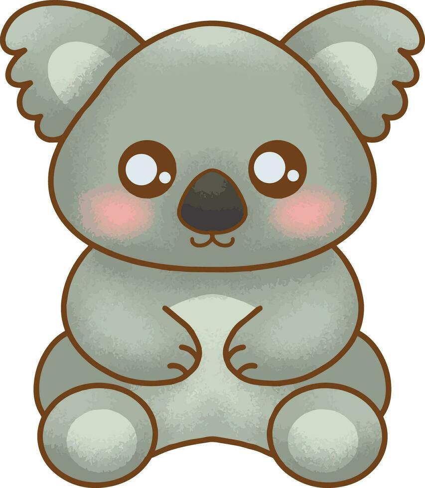 illustration de koala mignon vecteur