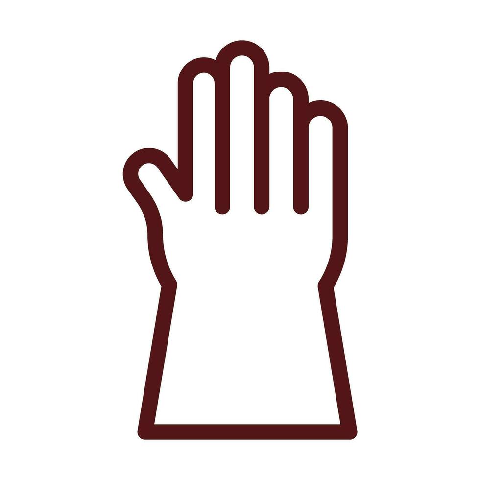 travail gants glyphe deux Couleur icône pour personnel et commercial utiliser. vecteur