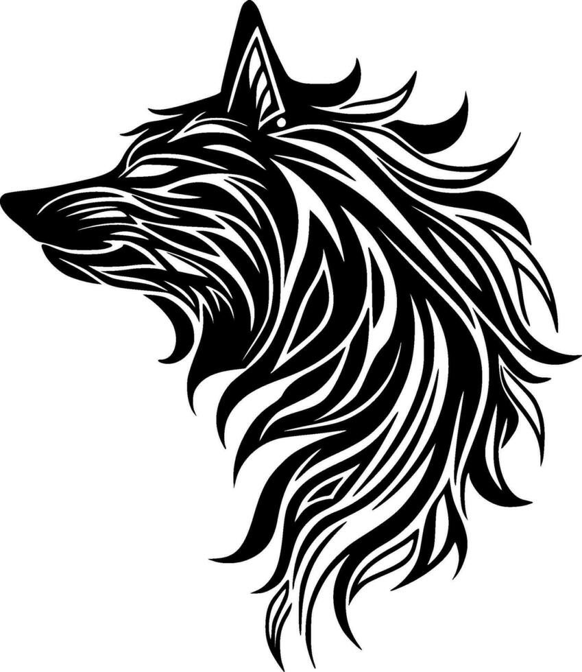 Loup - haute qualité vecteur logo - vecteur illustration idéal pour T-shirt graphique