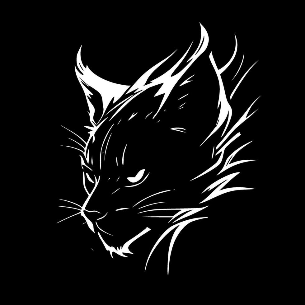 chat sauvage - haute qualité vecteur logo - vecteur illustration idéal pour T-shirt graphique