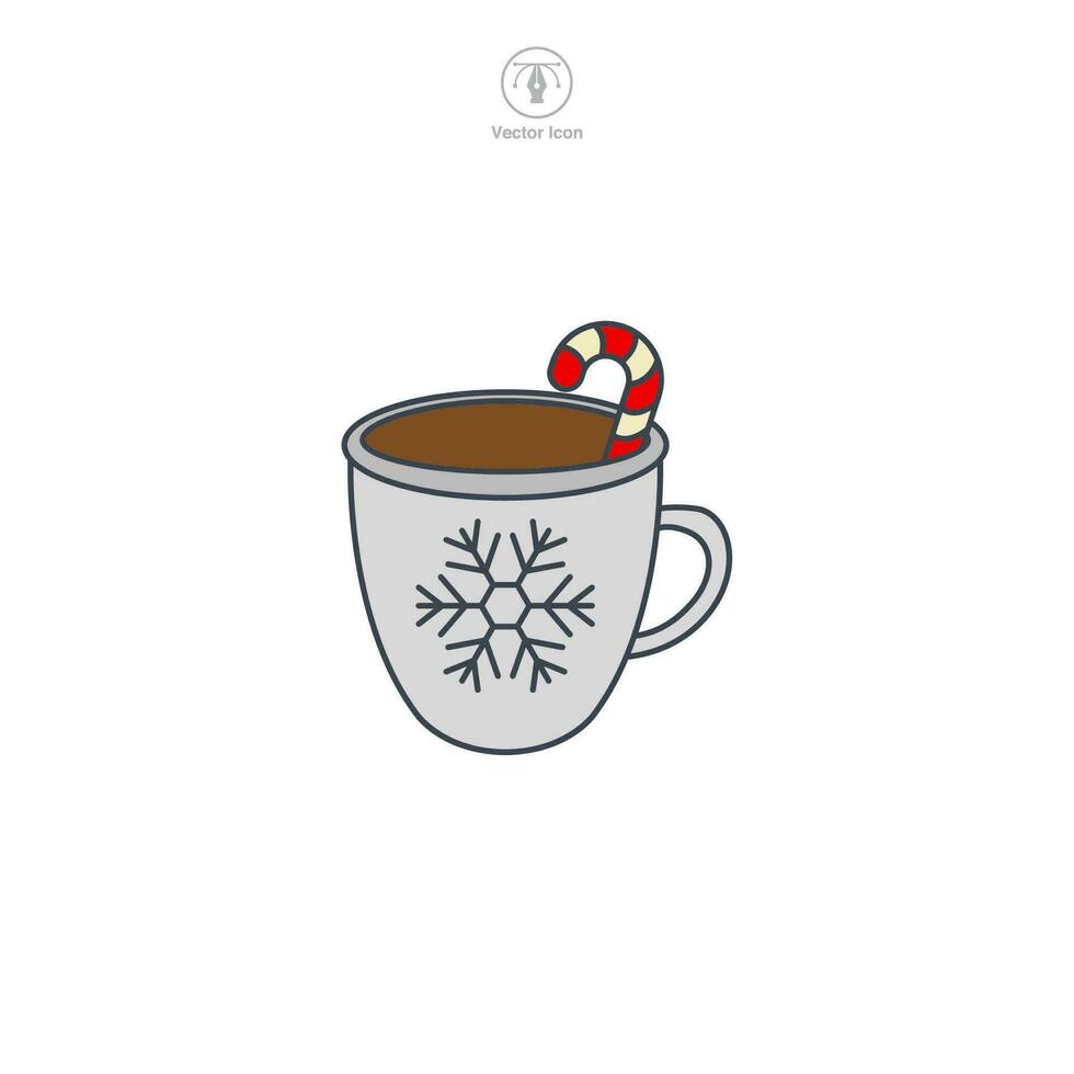 chaud Chocolat icône symbole vecteur illustration isolé sur blanc Contexte