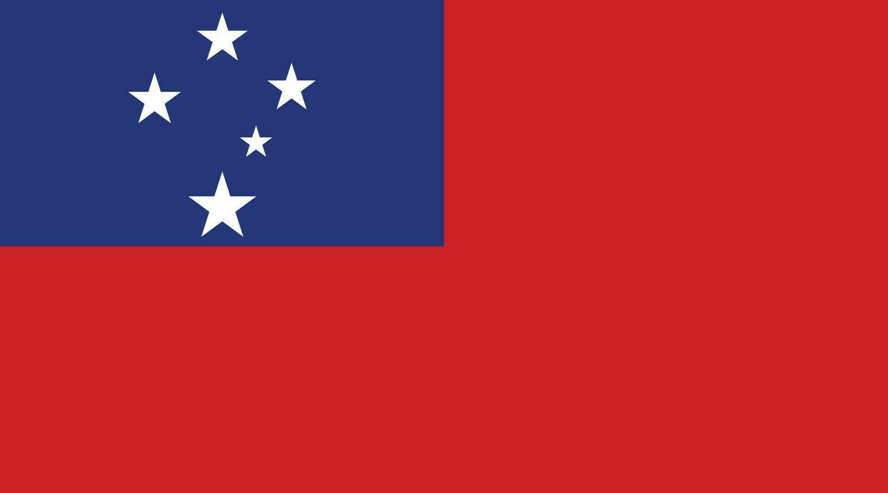samoa drapeau. drapeau de samoa vecteur