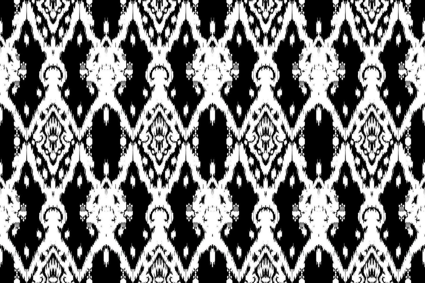 ornement folklorique géométrique ikat. texture vectorielle ethnique tribale. motif rayé sans couture dans le style aztèque. figure broderie tribale. indien, scandinave, gyp sy, mexicain, folk pattern.ikat pattern vecteur