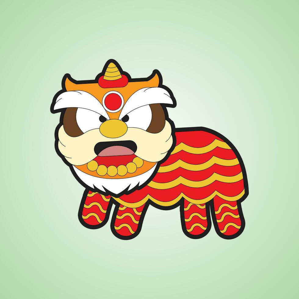 chinois tigre dessin animé personnage gratuit vecteur des illustrations