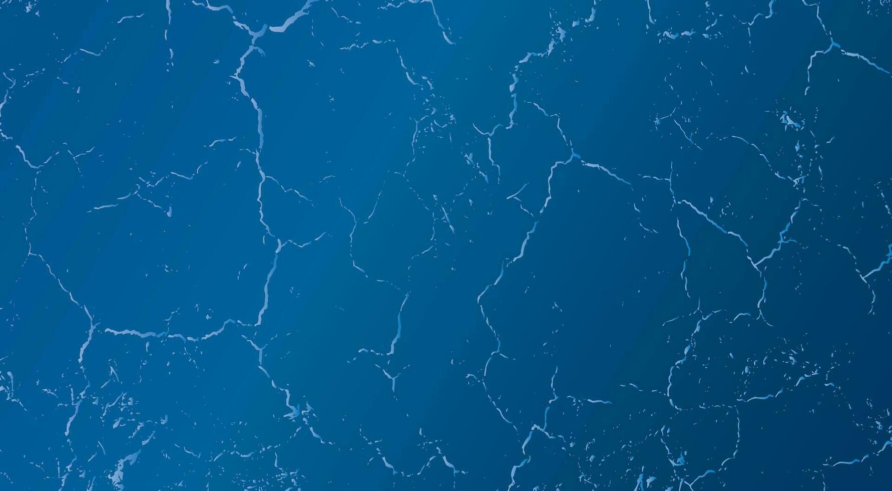 bleu marbre Contexte avec des fissures et fissures, ancien abstrait illustration de l'eau éclaboussure sur bleu Contexte vecteur