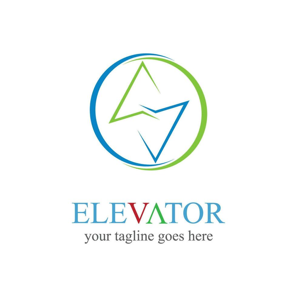 ascenseur et ascenseur logo conception minimal logotype vecteur modèle